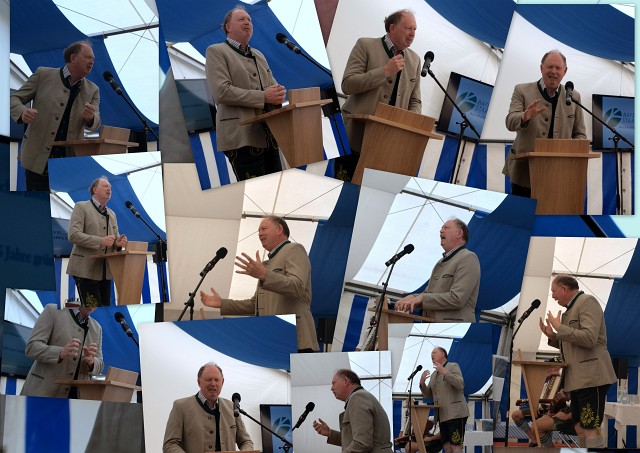 2013_Collage.jpg - Szenen einer Rede: Bei der Freisprechungsfeier im forstlichen Bildungszentrum Laubau, Juli 2013